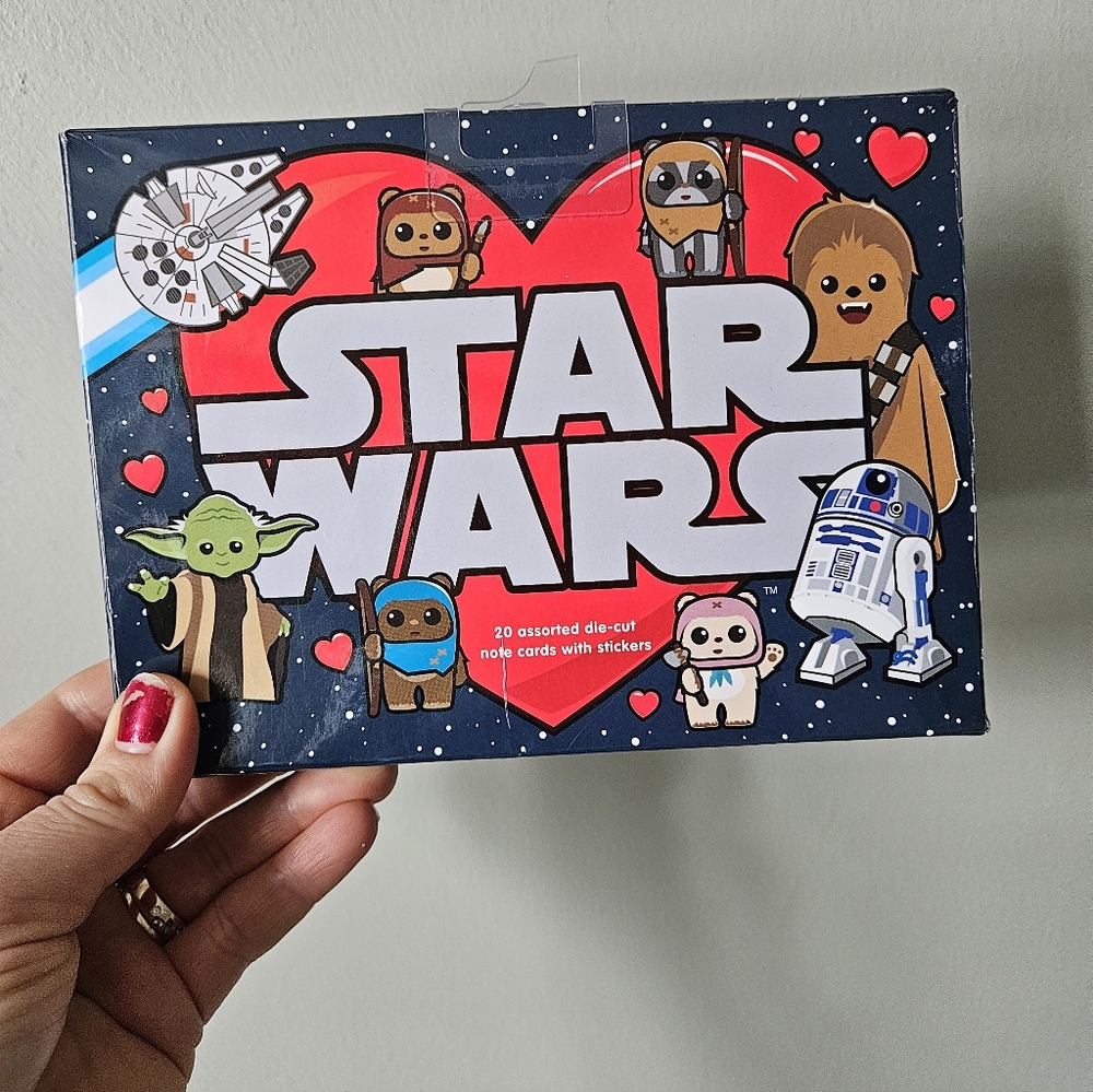 Star Wars Valentines Cards with Red and Blue Accents
